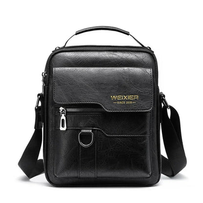 Abraham | Men's Leather Small Crossbody Messenger Bag