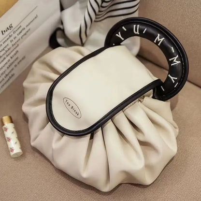 Alena | Large Foldable Drawstring Cosmetic Makeup Travel Bag
