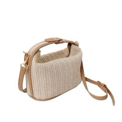 Elyse | Women's Small Woven Straw Crossbody Handbag