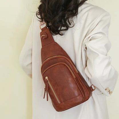 Pearl | Women's Leather Crossbody Sling Bag