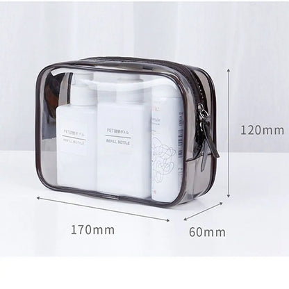 Samantha | Compact & Portable Transparent Design Makeup Pouch