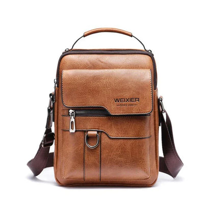 Abraham | Men's Leather Small Crossbody Messenger Bag