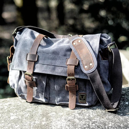 Peter | Rugged Canvas Men's Crossbody Messenger Bag