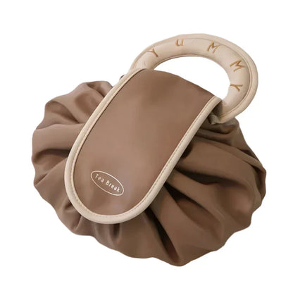 Alena | Large Foldable Drawstring Cosmetic Makeup Travel Bag