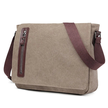Israel | Men's Vintage Canvas Crossbody Messenger Bag