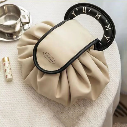 Alena | Large Foldable Drawstring Cosmetic Makeup Travel Bag