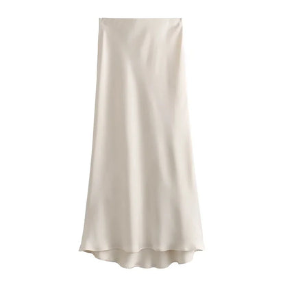 Elevate Your Style with the Addison Elastic High-Waisted Maxi Skirt - Lizabella Fashion