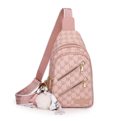 Adley | Women's Leather Crossbody Chest Travel Sling Bag