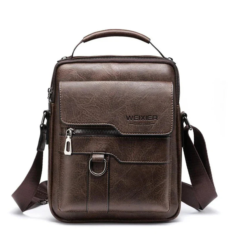 Abraham | Men's Leather Small Crossbody Messenger Bag