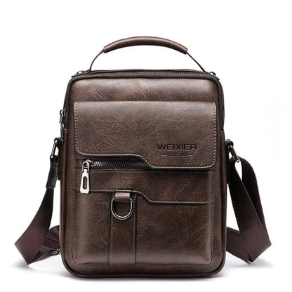Abraham | Men's Leather Small Crossbody Messenger Bag