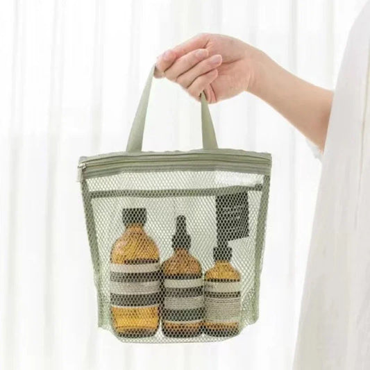 Eliza | Lightweight Mesh Toiletry Shower Bag