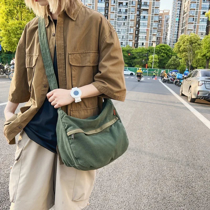 Rory | Canvas Crossbody Messenger Bag
