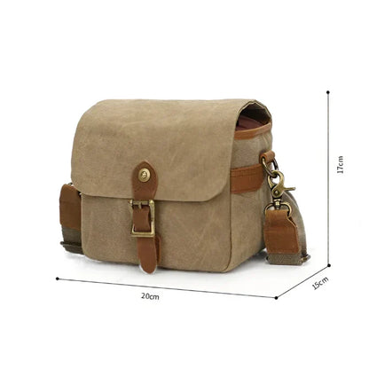Lennox | Vintage Canvas Crossbody Camera Bag