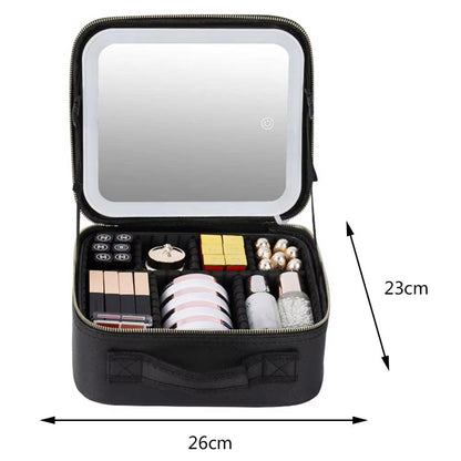 Pearl | Stylish & Portable LED Light Mirror Cosmetic Case