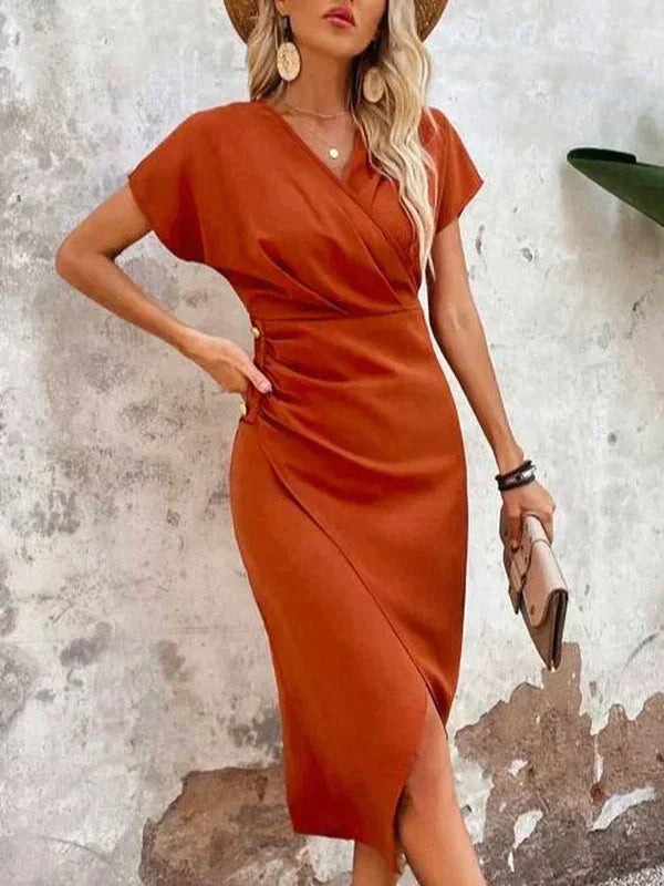 EMMA | Chic Party Dress with Stunning Front Slit - Lizabella Fashion