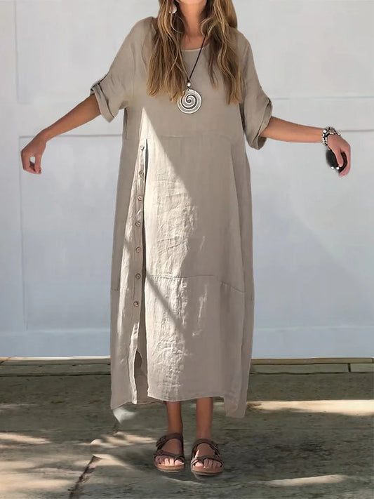 MABEL | Ultra-Comfortable Breathable Cotton Dress - Lizabella Fashion
