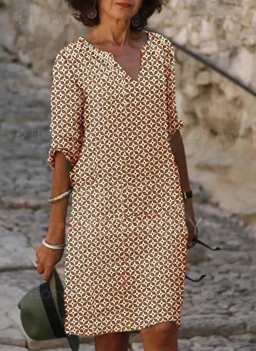 LILY | Effortlessly Chic Mid-Length Dress for a Breezy Look - Lizabella Fashion