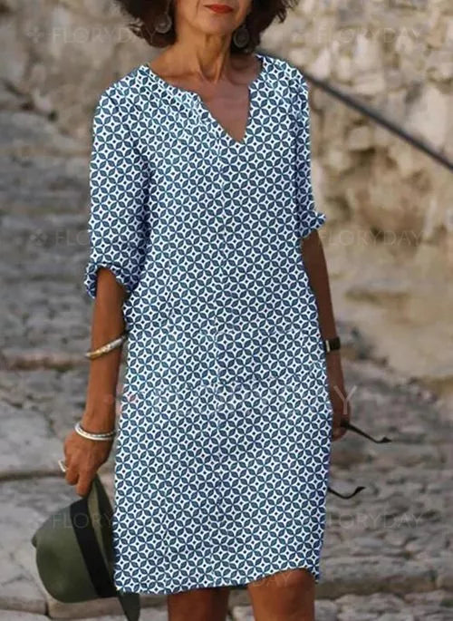 LILY | Effortlessly Chic Mid-Length Dress for a Breezy Look - Lizabella Fashion