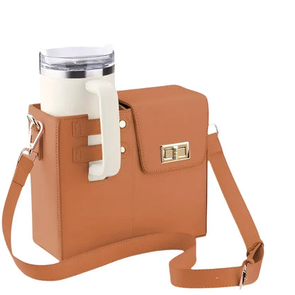 Louisa | Stylish & Multi-Functional Crossbody Messenger Water Cup Holder Bag