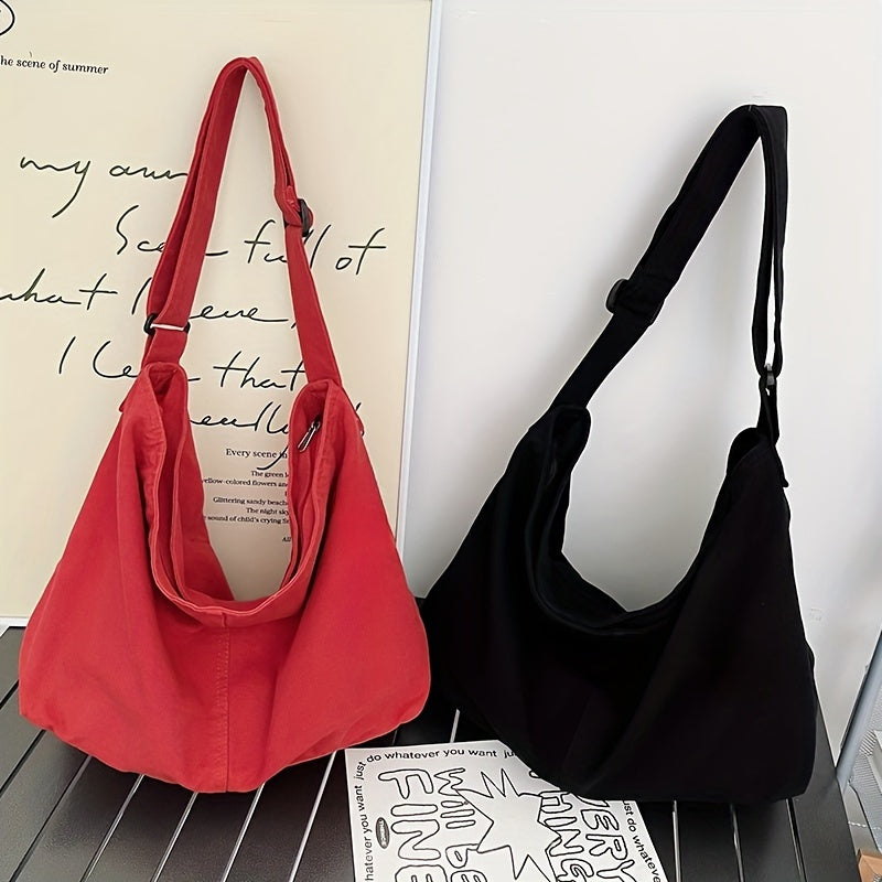 Selah | Large Canvas Crossbody Messenger Bag
