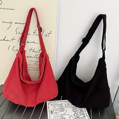 Selah | Large Canvas Crossbody Messenger Bag