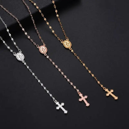 Elena | Timeless Elegance Rosary Necklace
