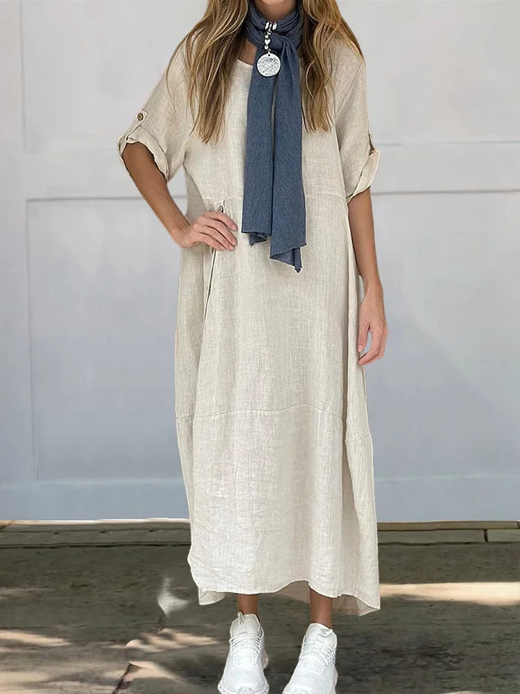 MABEL | Ultra-Comfortable Breathable Cotton Dress - Lizabella Fashion