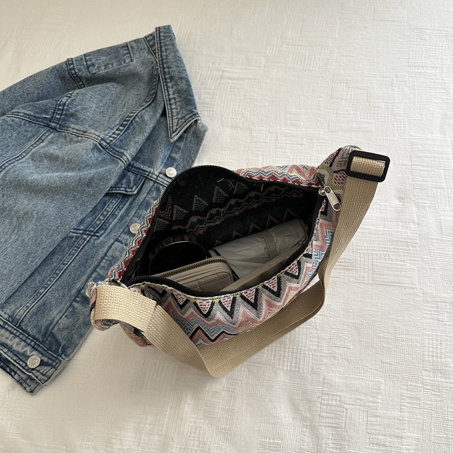 Iliana | Boho Chic Ethnic Travel Crossbody Bag