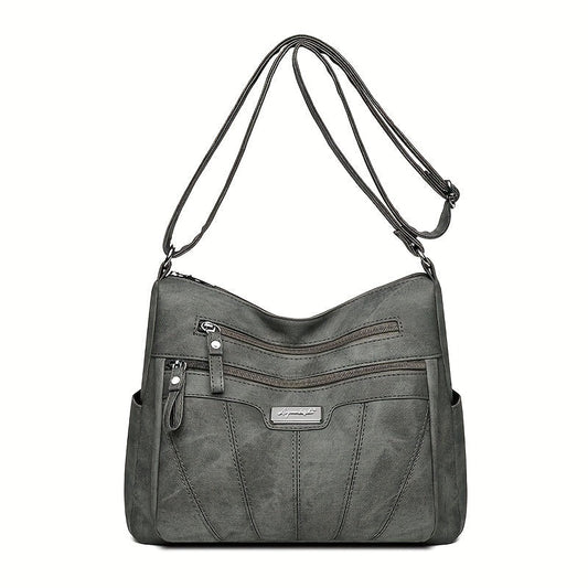 Kylee | Multi-Layer Leather Crossbody Travel Bag