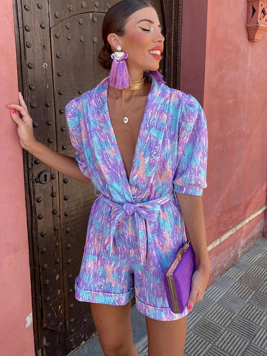 Vibrant and Stylish Women's Jumpsuit by FEMME - Lizabella Fashion