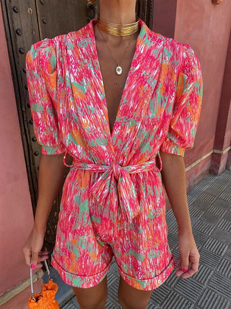 Vibrant and Stylish Women's Jumpsuit by FEMME - Lizabella Fashion
