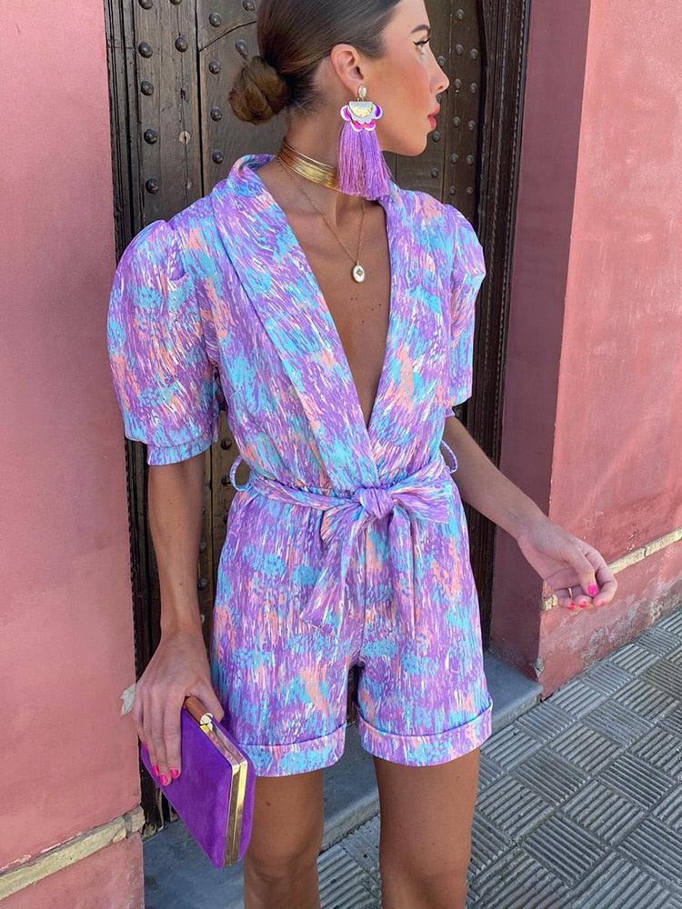 Vibrant and Stylish Women's Jumpsuit by FEMME - Lizabella Fashion