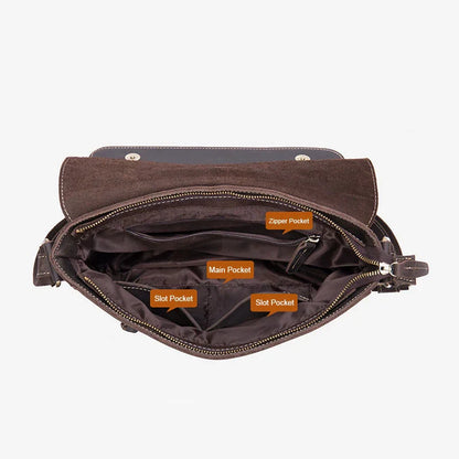 Abel | Leather Laptop Crossbody Shoulder Bag