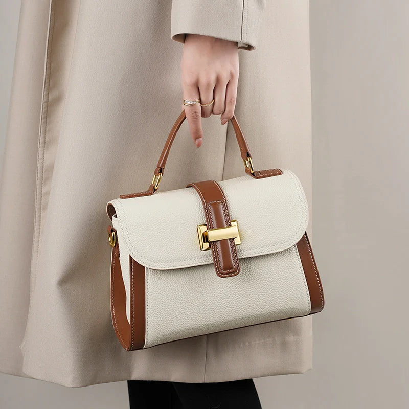 Treasure | Leather Top Handle Crossbody Bag