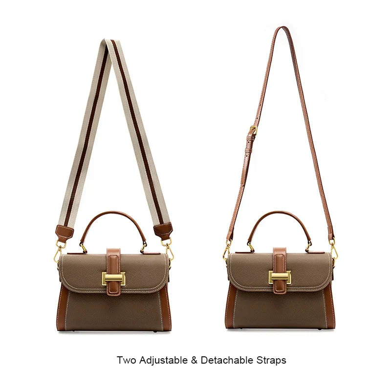 Treasure | Leather Top Handle Crossbody Bag