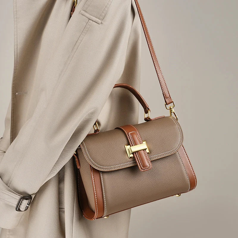 Treasure | Leather Top Handle Crossbody Bag