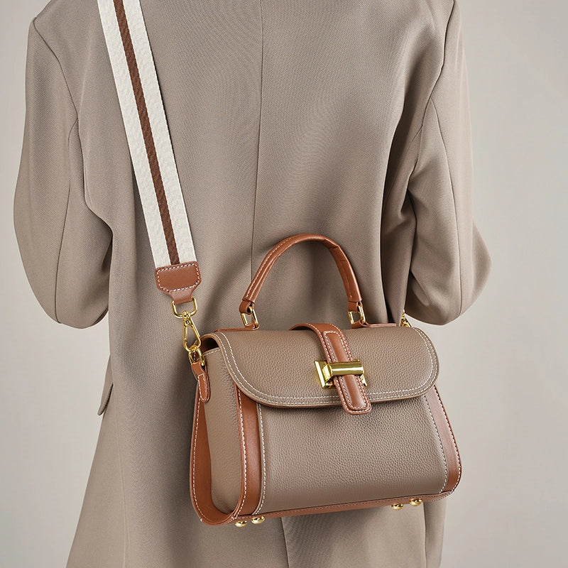 Treasure | Leather Top Handle Crossbody Bag