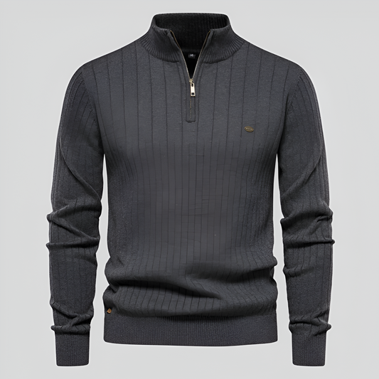 NIGEL | Premium Zip up Sweater Cotton - Lizabella Fashion