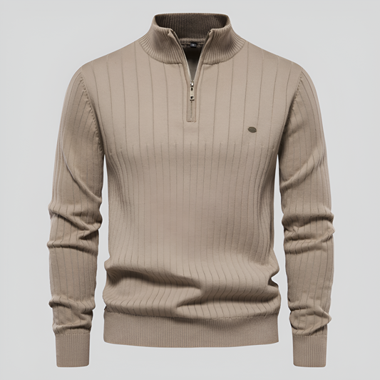 NIGEL | Premium Zip up Sweater Cotton - Lizabella Fashion