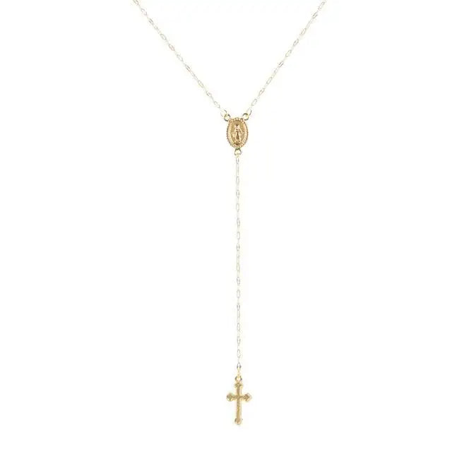 Elena | Timeless Elegance Rosary Necklace