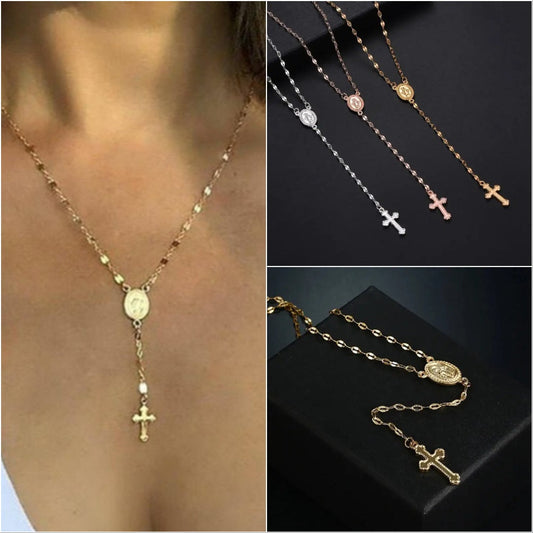Elena | Timeless Elegance Rosary Necklace