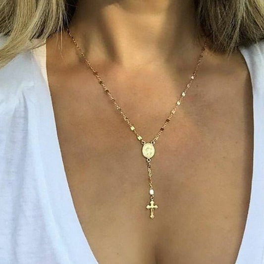 Elena | Timeless Elegance Rosary Necklace